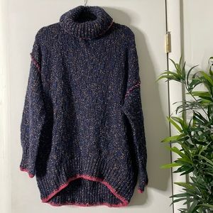Free people Oversized chunky turtle neck sweater